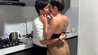 Hentai Step-Fantasy: NamiQseiiins Stepsister Bends Over in Kitchen for Creampie