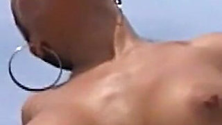 White Guy Fucks Doggystyle a Cute Black Pussy