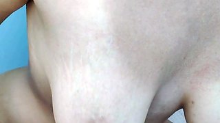 Solo Play: Saggy Stretched Tits
