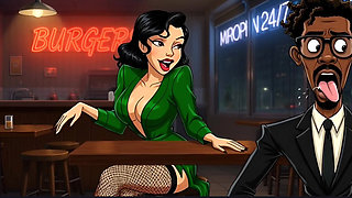 Slut Wife Fucked in Dirty Public Toilet. Cartoon