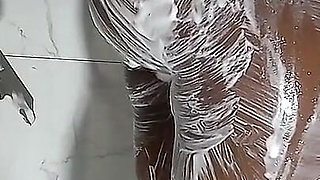 Sucking a Big Dick in the Shower, I Got Really Excited and Asked Him to Fuck Me.
