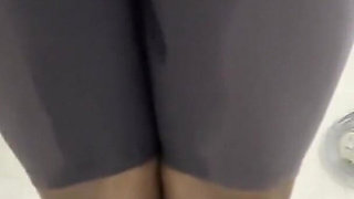 Pissing My Self in Nylon Leggings