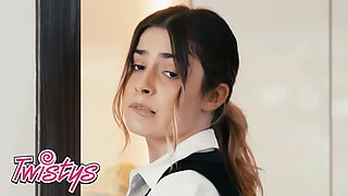 Scarlit scandal spends her honeymoon with the hot maid Chanel Camryn while her fresh husband - twistys