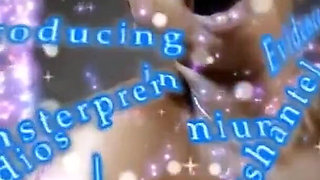 Ebony uses huge cucumber for squirting orgasm