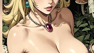 Gol Topless Animation Hot Princess Peach