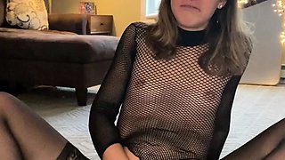 Blonde tight pussy babe solo toy fun in glamour masturbation