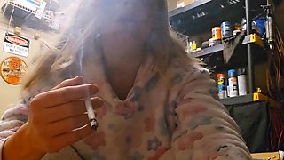 Smoking Babe Jerks You Off