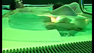 18yo Fan Spotted Me at the Public Spa and Filled Me up in the Hot Tub