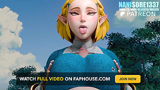 Princess Zelda Ahegao Titjob POV Rule34