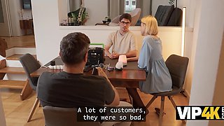 Slim Blonde Babe Decided To Satisfy Her Needy Holes With The Dick Of Her BF's Dad Instead Of Vibrator