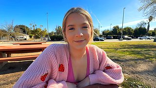 Perverted teen babe opens for hardcore anal pov session
