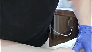 Waxing a Woman's Moaning Pussy