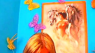 Curvy Blonde MILF's Webcam Striptease