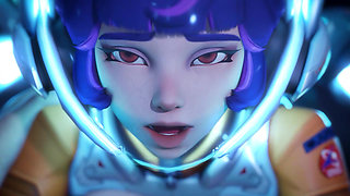 Space Girl Is Pinning You to the Wall!