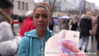 Busty Young Gypsy Syren Demer Blowjob & Cumshot on Czech Streets - Wild Amateur Teen Fucking