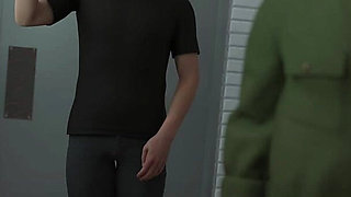 Busty Office Hot Wife Becomes Cum and Piss Slut for a Dirty Old Janitor