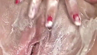 Blonde Paula Figueroa with big tits masturbates alone with big toys # 2