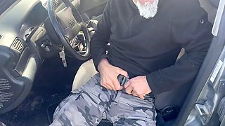 BLOWJOB IN THE CAR - I WANT TO SUCK YOUR COCK HERE AND NOW, CUM IN MY MOUTH