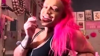 Big boobs milf masturbates with her dildo