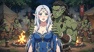 Captured by the Orc Warlord Elf Princess's Forbidden Night