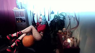 Leggy Emma Diamond nylon panty hose fetish fuck