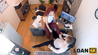 Loan4k. gorgeous and young escort sirena milaNo Seduced a loan chief and screwed on the table