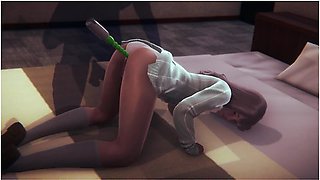 3D Hentai Anime Girl Fucked In The Room