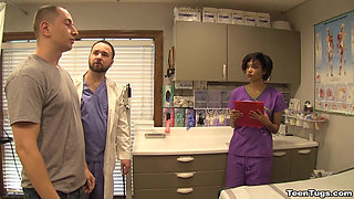 Nurse Jasmine Barnes Drains Dick Dry