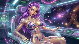 AI-Sexy Alien Tease