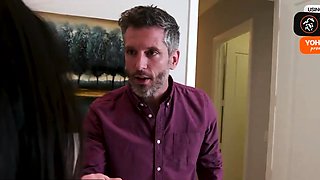 Hot stepdad takes his bratty ash-blonde stepdaughter for