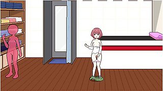 種付委員のオシコト A Clothing Saleswoman Enjoys Gymnastic Sex Stretching And Group Sex In A Karaoke Bar With Car Toon