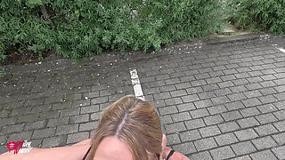 Submissive Blond Bossgirl Lets Herself Be Treated Nasty by the Chauffeur!!