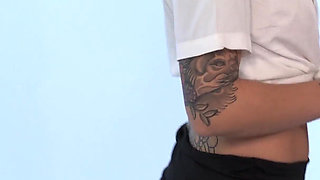 Behind the Scene. Sexy Doctors Help a Very Horny Patient.