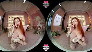Big tits redhead MILF porn video
