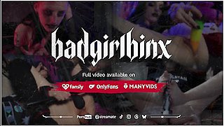 Tied Up Goth Girl Gets Pussy Fingered And Machine Fucked