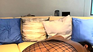 Blonde tight pussy babe solo toy fun in glamour masturbation