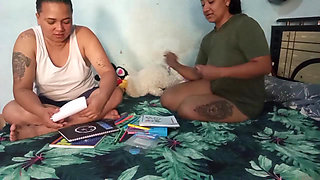 We catch up on studies and end up fucking