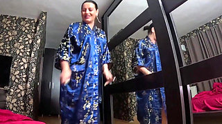 Slutty Geisha Fantasy Deep Throat, Satin Tease and Cum Play