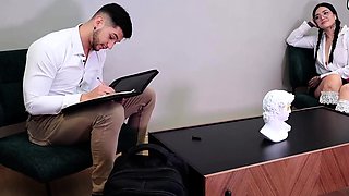 Seductive latina student pounds teacher for prohibited milk