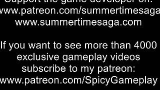 Summertime saga: big boobs MILF got her tit stuck on breast pump ep 114