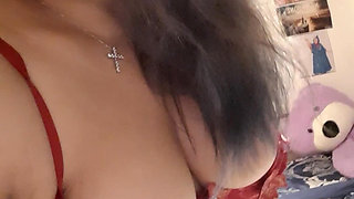Glorious Lexy Alone in the Bedroom