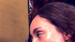 Will My Tongue Please Her? Slave Mila Worships, Shines and Licks Mistress Elysia's Latex Bodysuit