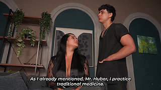 Muscular doctor enjoys his patient's big tits Angel - Cruz & Issane