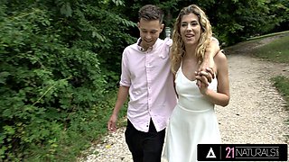 21 NATURALS - Curly Haired Beauty Takes An Anal Railing By Big Cocked BF