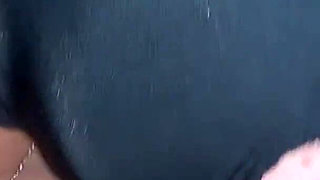 Blowjob Through Pantyhose and Cum