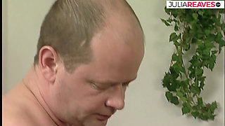 Sexy girl eats cum after fucking two monster cocks