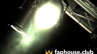 Bitch Slut with Breast Gets Oiled and Pounded Hard