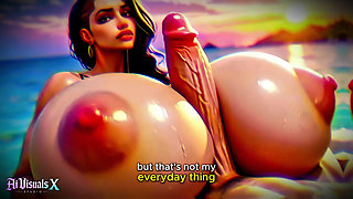 (4k) Ai 3D Animated Porn - Latina Baddie Worships Big White Cock (interracial Asmr) - Ai Visuals X