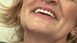Horny Blonde Granny Katalina Undresses Herslef & Stuffs Her Asshole