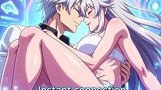 Mad scientist creates perfect futanari clone of himself for sex desire